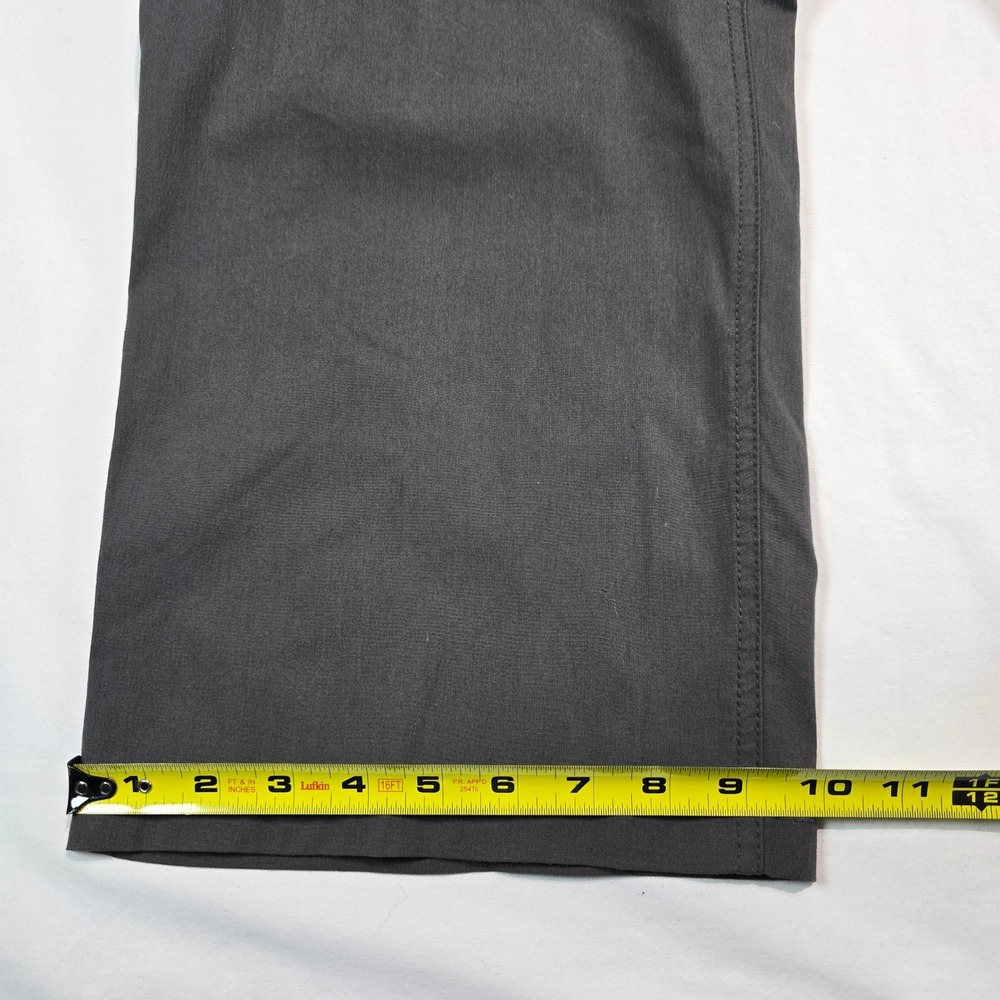 BC Clothing Mens Convertible Cargo Pants Gray Zip Off Hiking Shorts L 30 Stretch - Picture 8 of 16